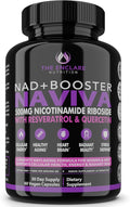 NAD Supplement for Women &amp Men – NAD+ Booster NAVIVA 500mg Nicotinamide Riboside Resveratrol &amp Quercetin – Anti-Aging NMN Alternative for Cellular Energy &amp Renewal Brain Heart Skin – 60
