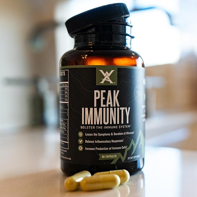 Wilderness Athlete - High Performance Multi Vitamin + Peak Immunity | Daily Multivitamin for Men &amp Women - Immune System Support - Vitamin D Vitamin C Zinc Supplements