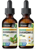 BIO KRAUTER Ashwagandha Tincture 2 Fl. Oz. &amp Chamomile Tincture 2 Fl. Oz.