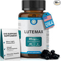 Lutemax 20mg 30 Days Supply Eye Supplement - Supports Macular Health Vision Clarity Heart Health Protects Eyes from Blue Light &amp Photons Antioxidant Protection GMP Certified 60 Softgel.