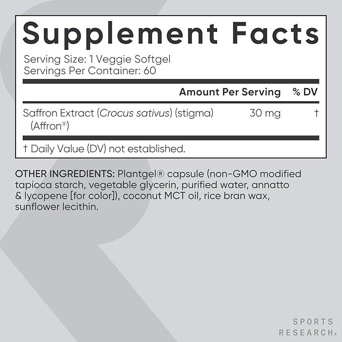 Sports Research® Sleep Pack - Pure Saffron Supplement 30 mg + Sleep Complex- Melatonin-Free + Ashwagandha Softgels