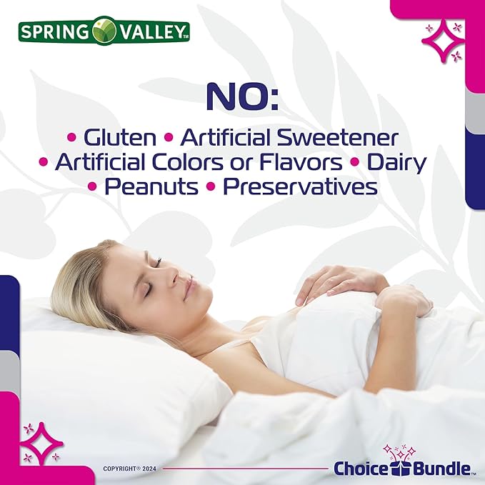 Spring Valley Extra Strength Melatonin Tablets with Lemon Balm Dietary Supplement for Sleep Support 10 mg 120 Ct 2 pk (240 Total) + Vitamin Vitality &amp Pill Container (4 Items)!