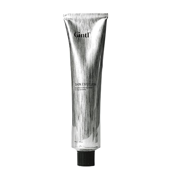 Gntl - Skin Emulsion | Squalane Rice Bran Ume Plum | Protect Hydrate Repair Soften | Non-Greasy Long-Lasting Sensitive-Skin Safe | Facial-Grade Ingredients for All Skin Types (140 ml | 4.3 oz)