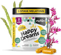 Nuton Happy Dreams Natural Sleep Aid Supplement &amp Cellular Vitality - Melatonin Sleep Aid for Adults Time Release Formula with ETAS Asparagus L-Serine and Venetron Extract 60 Veggie Capsules