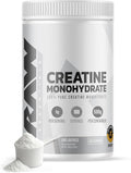RAW Nutrition Creatine Monohydrate Powder Unflavored (100 Servings) - Micronized Creatine Monohydrate Supplement for Workout Performance Build Muscle &amp Strength - Creatine Powder for Men &amp W
