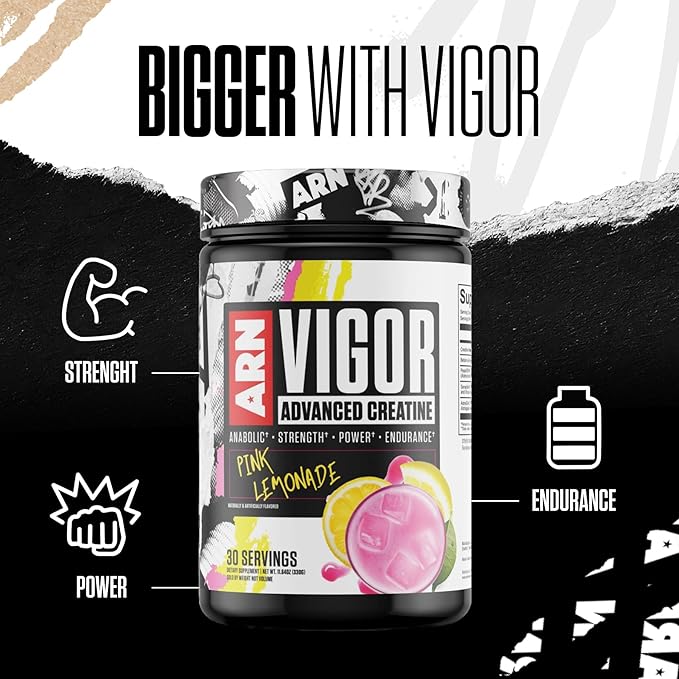 Arms Race Nutrition | ARN | Vigor Advanced Creatine Formula (30 Servings Sour Blue Razz)