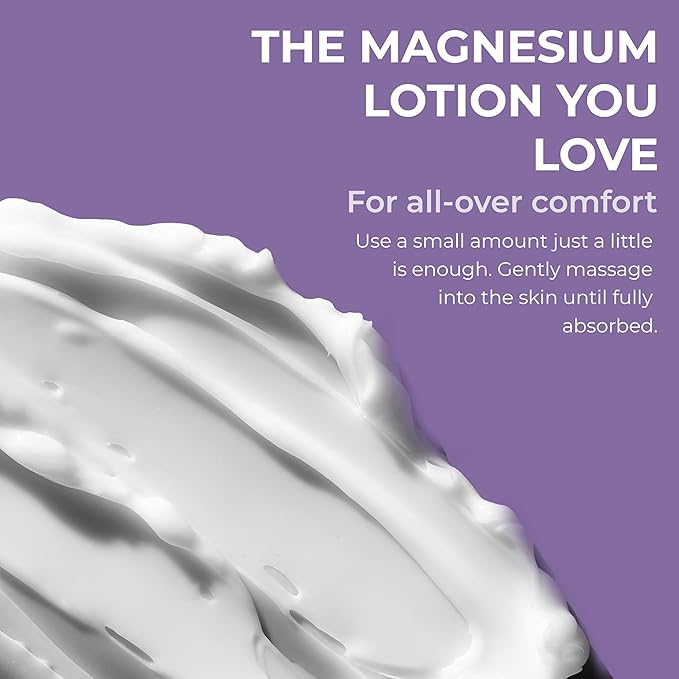 Magnesium Cream for Sleep Kids Muscle Soreness &amp Cramps Relief with Shea Butter Coconut Oil Aloe Vitamin E - Topical Magnesium Cream for Calm &amp Relaxation - Lavender - 4fl oz - USA Made