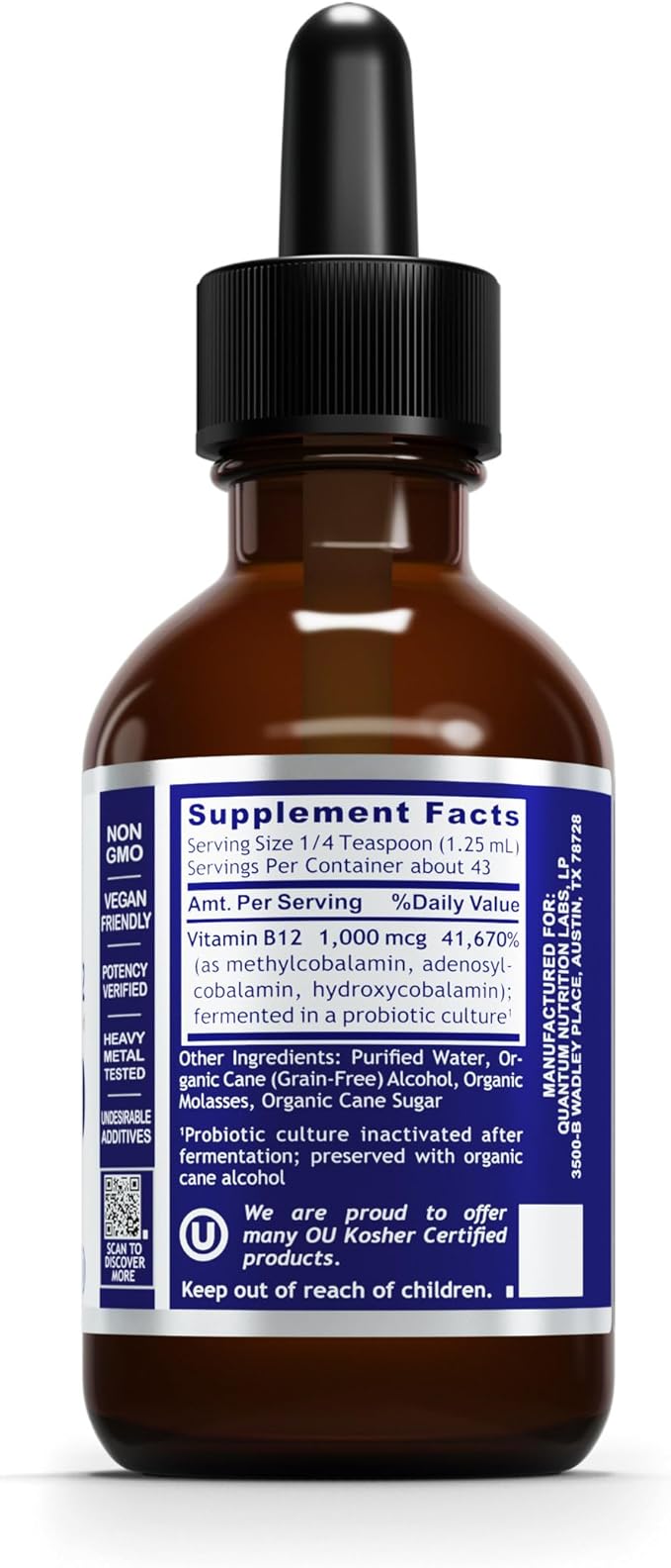 Quantum Nutrition Labs Quantum Detox - Bentonite Clay Capsules Food Grade Organic Capsules Calcium Bentonite Clay Supplements for Men and Women - 90 Plant-Source Caps