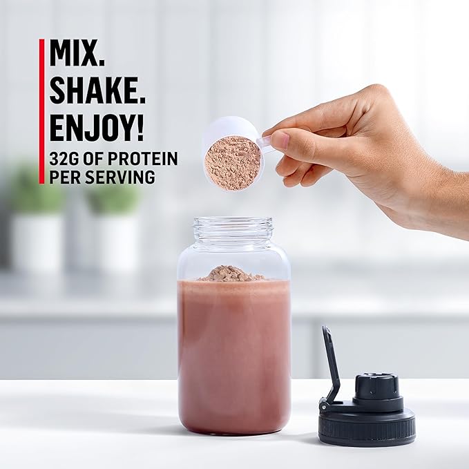 Muscle Milk Genuine Protein Powder Chocolate 4.94 Pound 32 Servings 32g Protein 2g Sugar Calcium Vitamins A C &amp D NSF Certified for Sport Energizing Snack Packaging May Vary
