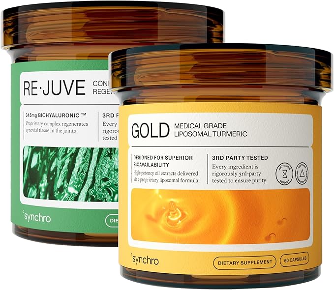Synchro Gold Liposomal Turmeric Rejuve Joint Support Bundle
