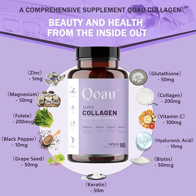 11-in-1 Multi-Collagen Peptides | Joint Support Muscle Recovery &amp Stress Relief | Hydrolyzed Collagen Capsules for Active Men &amp Women Non-GMO &amp Gluten-Free