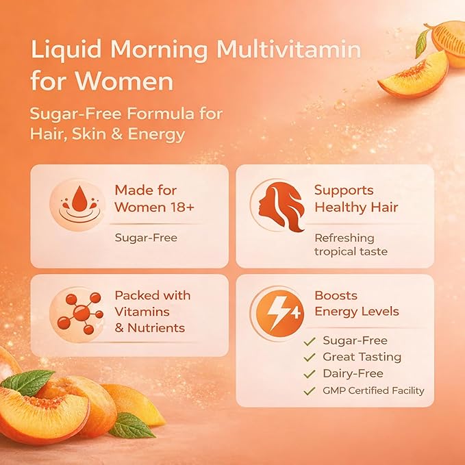 Liquid MultivitaminHair GrowthSupport Healthy SkinPromote ThickerFuller HairReduce Wrinkles &amp Fine Lines15.22 fl oz / 450ml