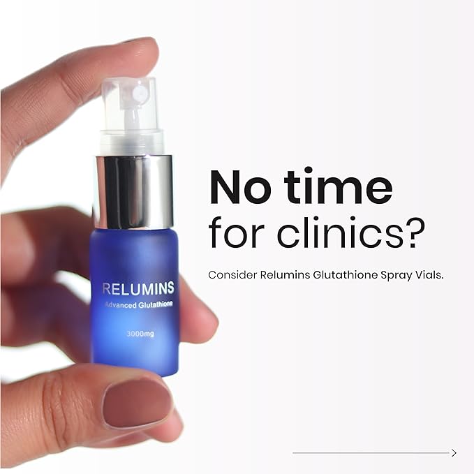 Relumins Highest Dose Sublingual Glutathione Oral Spray - New Advanced Formula 6000mg Plus Zinc - Professional Formula for Skin Brain and Immune Health Made in USA (3000mg x 2 Bottles)
