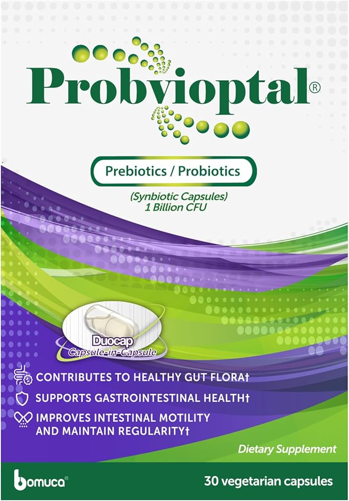 Probvioptal 30 Capsules Probiotics &amp Prebiotics Duocap 1 Billion CFU Gluten Free