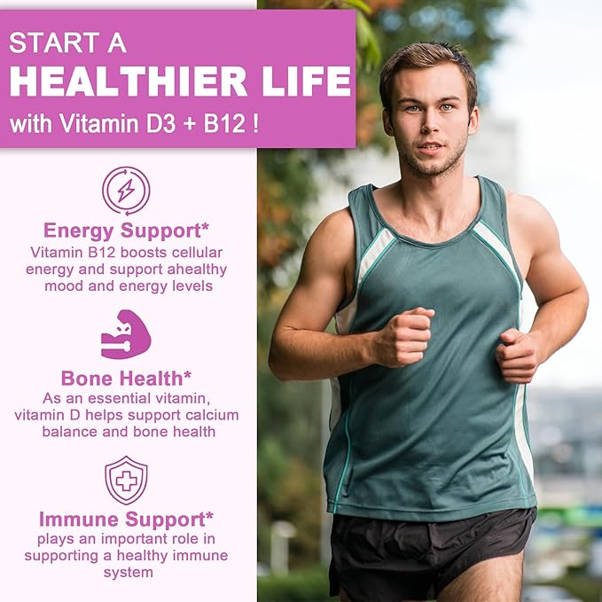 3 Pack Turmeric Curcumin + Vitamin D3 &amp B12 Gummies Vegan