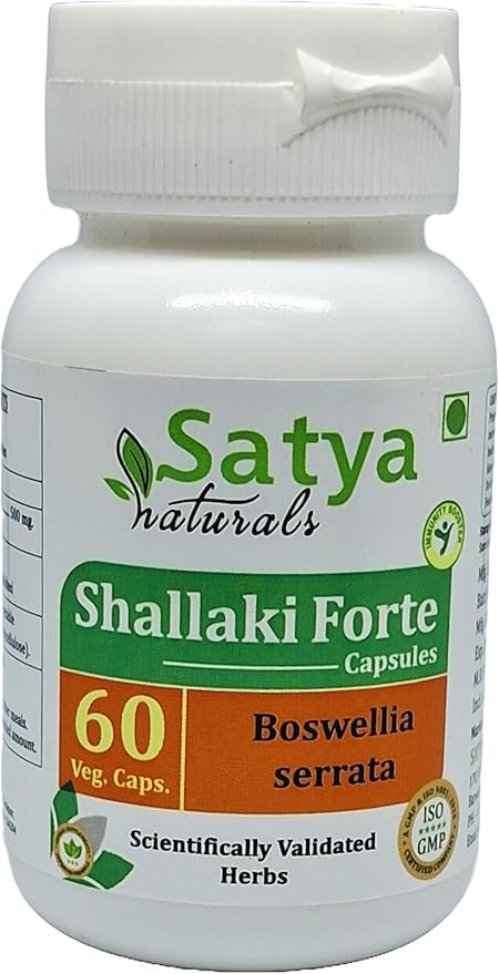 Shallaki (Boswellia Serrata) Forte Capsules 60 Count (Pack of 4)