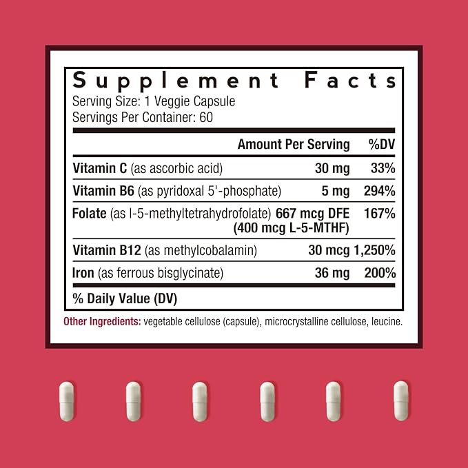 Doctor's Recipes Iron Plus &amp Prenatal  Iron Bundle Stomach‑Friendly and High‑Absorption Iron Support for Pregnancy &amp Daily Energy 120 Vegan Caps Total