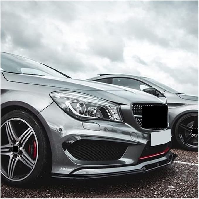Front Bumper Separation Lip Spoiler Diffuser Protective Cover. Compatible for Benz CLA C117 Grade CLA200 260 CLA45 AMG 2013-2015 (Color : Carbon Look)