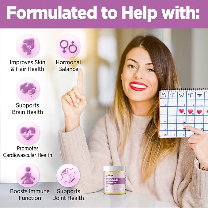 Calcium Citrate Filled Vegan Omega 3 Gummies for Women Calcium Citrate 1000mg with Algae Omega 3 1000mg