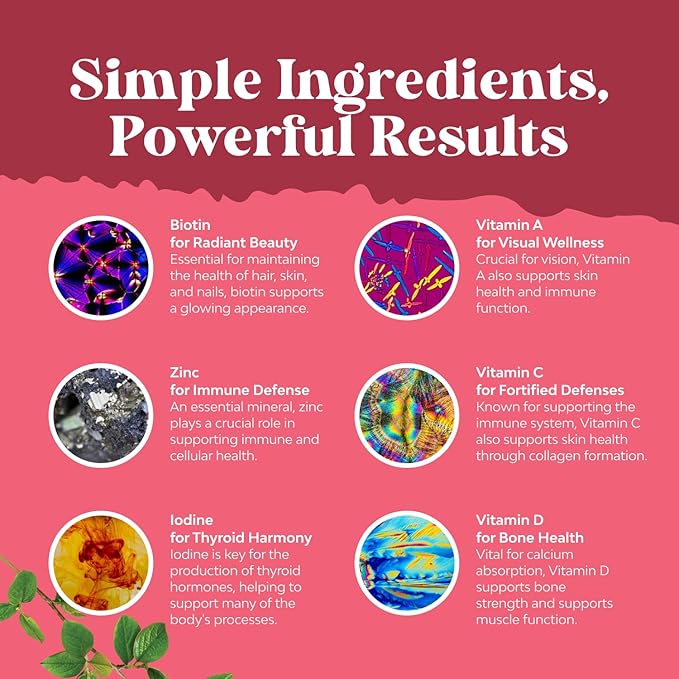 Bundle of Extra Strength Iron Supplement Gummies with Vitamin C &amp B Complex - Increase Red Blood Cells and Multivitamin Gummies for Women Energy and Immunity - Vitamins for Women's Health &amp We