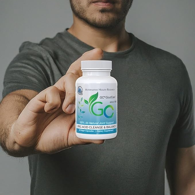GC GoutCare 6 Bottle Pack- Uric Acid Management and Joint Support Featuring Turmeric Garlic Milk Thistle and More - (90 Capsules in Each Bottle x 6)