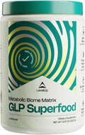 LevelUp® GLP Superfood – with Akkermansia Probiotic Prebiotics Postbiotics Digestive Enzymes &amp Polyphenols | Fiber-Powered Gut Drink | Keto Vegan Zero Sugar (Unflavored)