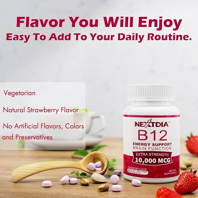 Iron Filled Gummies 26mg+ Vitamin B12 Methylcobalamin 10000 mcg Tablets
