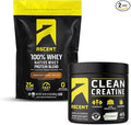 Ascent 100% Whey Protein Powder Chocolate Peanut Butter 2 lb &amp Creatine Monohydrate Powder Unflavored 45 Servings