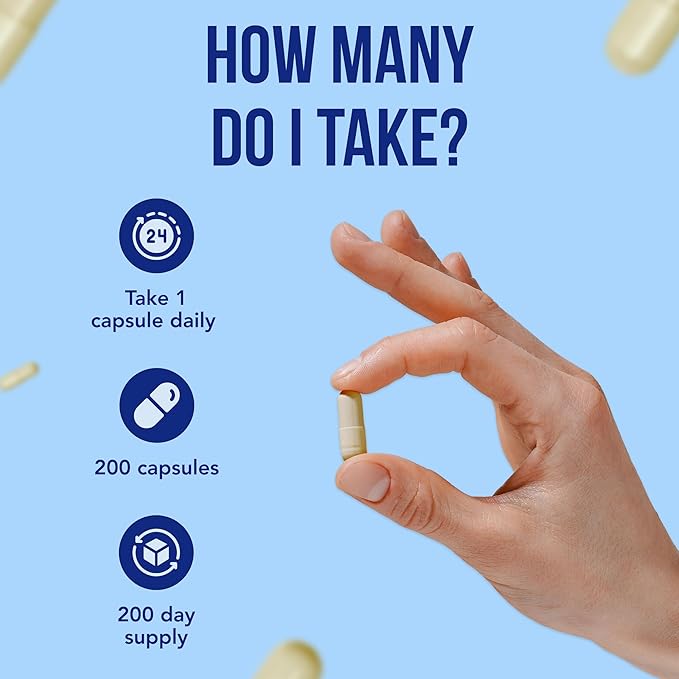 CoQ10 200mg Capsules | Vegan Friendly Coenzyme Q10 200mg from Easy Absorption Ubiquinone Supplement for Skin Heart and Energy Support | Made in The USA in cGMP Facilities (400 Servings)