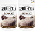 NaturesPlus SPIRU-TEIN Chocolate - 1.05 lbs Pack of 2 - Plant-Based Protein Shake - Non-GMO Vegetarian Gluten Free - 34 Total Servings