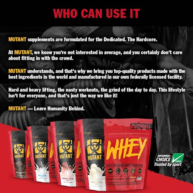 Mutant Whey Dual Chamber | Triple Chocolate &amp Cookies &amp Cream 1.8kg (4lbs)