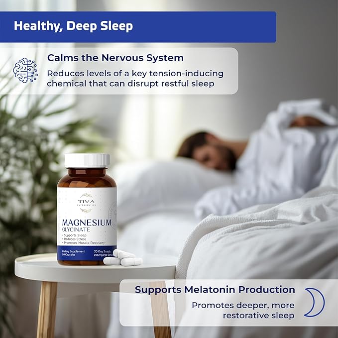 Creatine Monohydrate + Magnesium Glycinate Supplement | Muscle Strength Recovery &amp Sleep Support | Unflavored Powder + 90 Capsules | Vegan Non-GMO