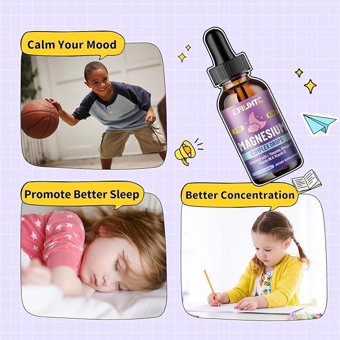 Kids Magnesium Liquid Drops &amp Kids Magnesium Gummies