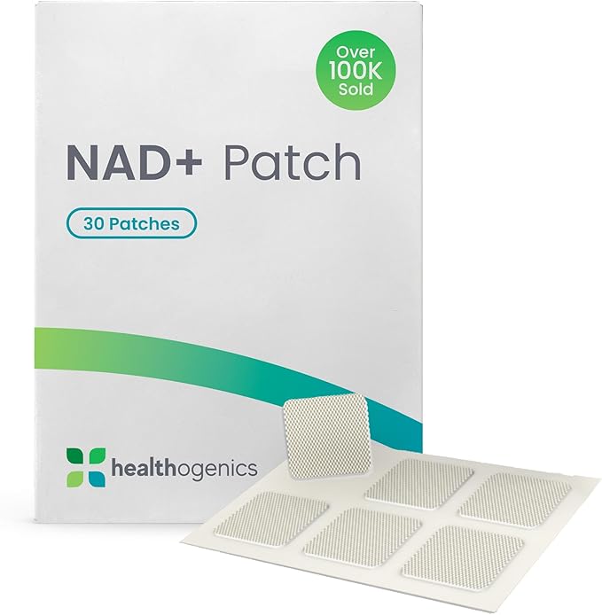 NAD+ Patches for Women and Men 30 Transdermal Supplement Patches for Energy Focus &amp Wellness Support Anti Aging Daily Routine with Plant Based Time Release Formula
