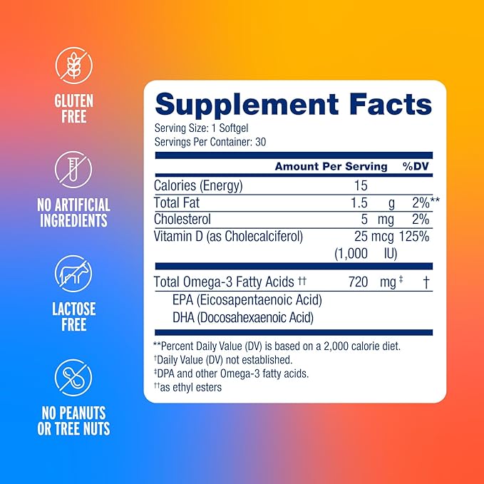 Oceanblue Omega-3 Bundle – 2100 Triple Strength 180ct + Essentials Everyday Omega Minis 60ct – High-Potency EPA DHA DPA with Vitamin D3 – Orange Flavor – Heart Brain &amp Immune Support - 2 Pack
