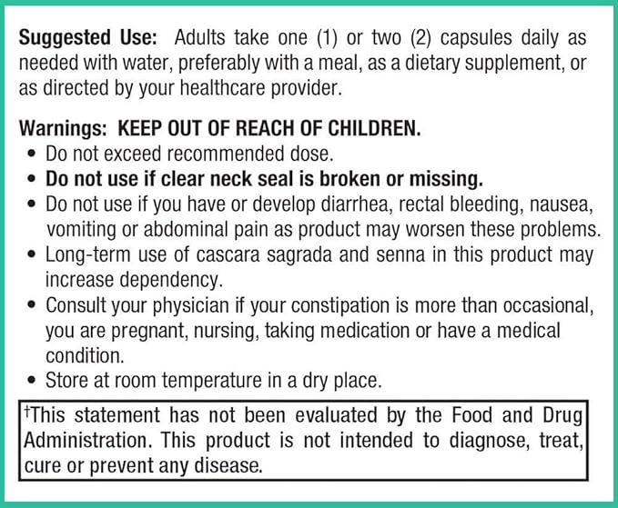 Peak Pure &amp Natural Colon Support - Colon Cleanse and Detox Supplement for Digestive Health - Gut Health Support with Inulin and Senna Leaf Extracts - with Fiber Prebiotics and Probiotics - 2 Pa