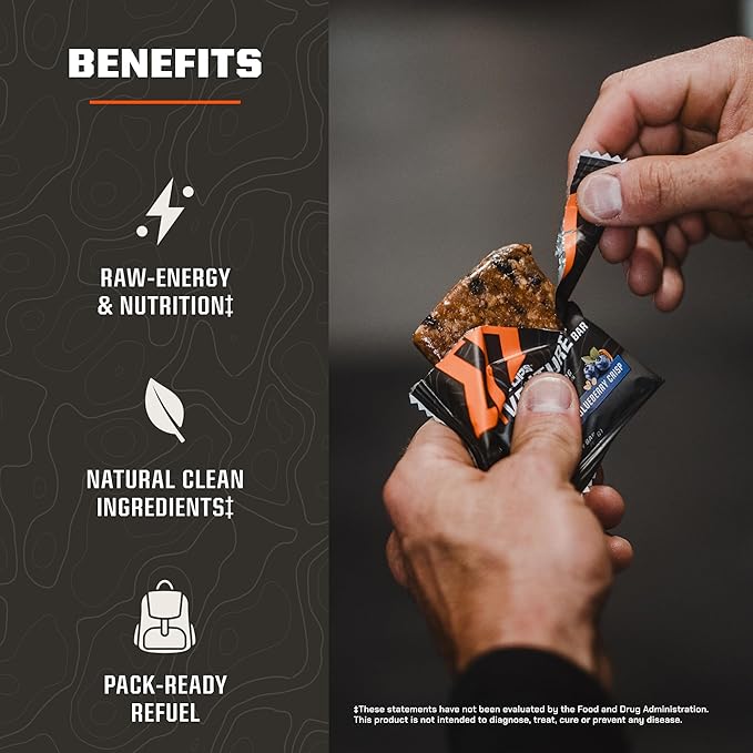 MTN OPS Protein Bars – Energy Snack with 10g Protein Gluten-Free Peanut Butter Venture Bar for Hiking &amp On-the-Go Fuel 10 Bars