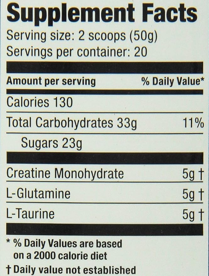 Ultimate Nutrition CreaMax Flavored Creatine Monohydrate Powder with 5g Creatine 5g Glutamine and 5g Taurine Fruit Punch 2.2 Pounds