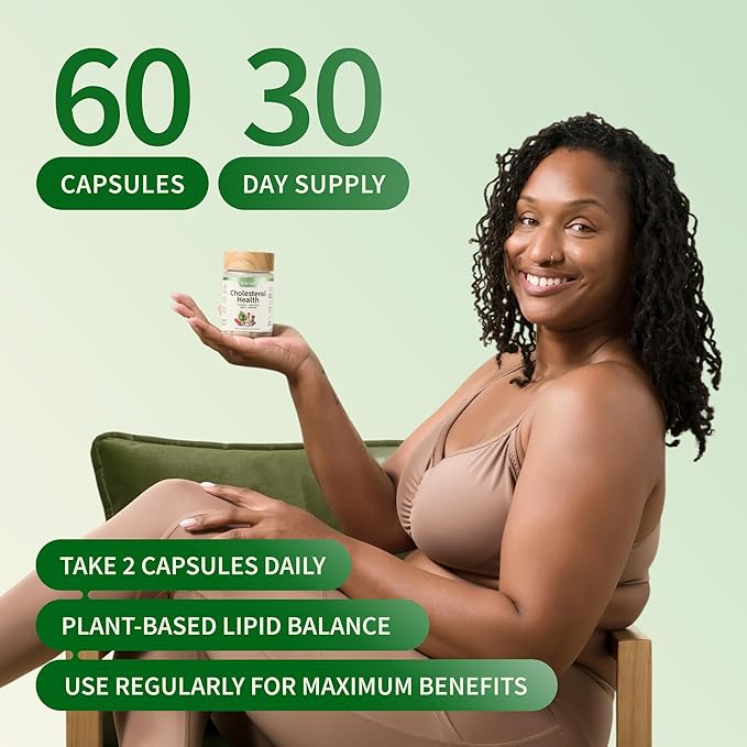 Snap Supplements Cholesterol Health + Organic Spirulina and Chlorella Bundle 60 + 120 Vegetarian Capsules