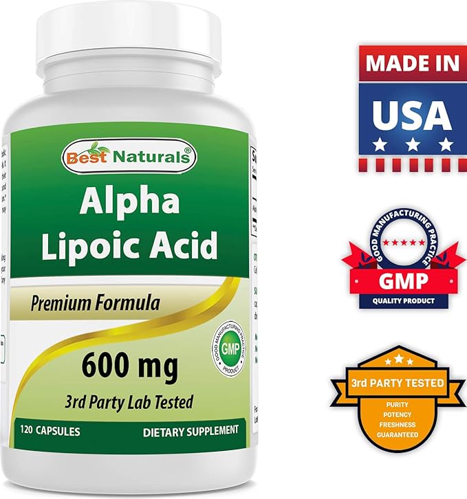 Best Naturals Berberine Plus 1000mg &amp Alpha Lipoic Acid 600 mg