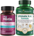 Purity Products Bundle - MyBiotin ProClinical + Ultimate H.A MyBiotin ProClinical (Biotin MB40X Matrix Astaxanthin) - Ultimate H.A. (BioCell Collagen Quercetin Hyaluronic Acid +More)