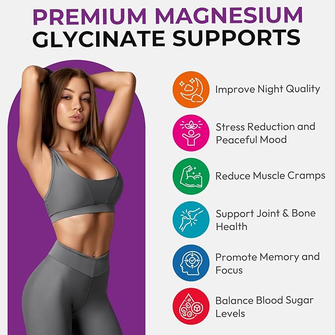 Magnesium Glycinate Gummies 600mg Sugar Free Chewable Magnesium Gummies with Black Currant for Men &amp Women Supports Evening Routine &amp Inner Balance No Melatonin Vegan 60 Days Supply