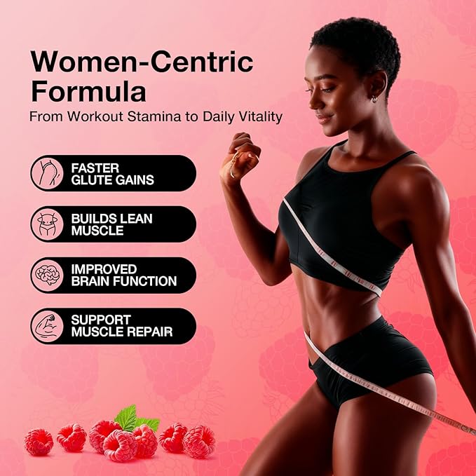 Creatine for Women 5000 MG Creatine Gummies Creatine Monohydrate Supplement for Muscle Growth Strength &amp Energy Support Sugar Free Pre Workout Gummies 120 Count Raspberry Flavor