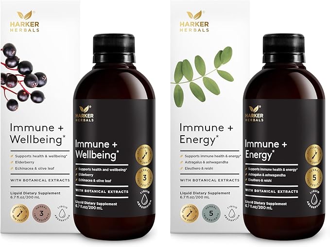 Immune + Energy &amp Immune + Wellbeing for Maintaining Immune Health and Balanced Energy Levels