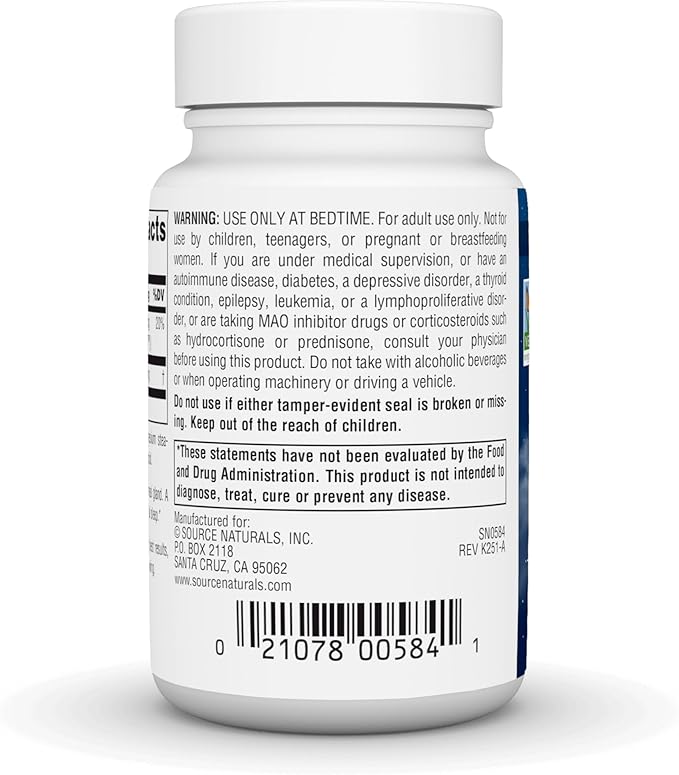 Source Naturals Melatonin Helps Promote Sleep* - 5 mg - 200 Peppermint Flavored Lozenges