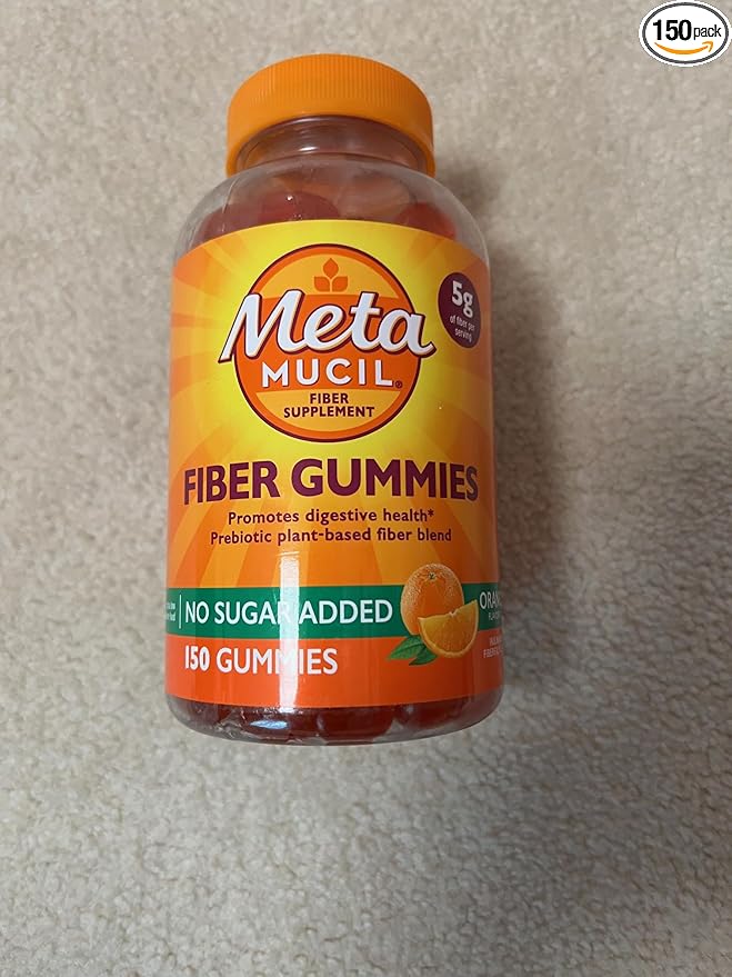 Meta Mucil Fiber Supplement Gummies 150 Count