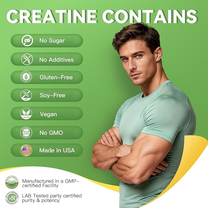 Creatine Monohydrate Powder Travel Packs 5000mg Micronized Pure Creatine for Men &amp Women Muscle Growth &amp Energy On-The-Go Creatine Sugar-Free Vegan Unflavored (30 Servings)