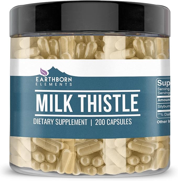 Earthborn Elements Artichoke Milk Thistle Ginger Root 200 Capsules Bundle