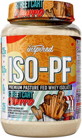 Inspired Nutraceuticals ISO-PF Grass Fed Whey Protein Isolate Free from Hormones GMOs and Antibiotics - Street Cart Churro (26.4 Ounces)