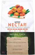 Syntrax Nectar Naturals All Natural Whey Protein Isolate Smooth &amp Juicy Natural Peach 2 lbs.